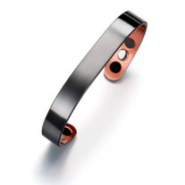 Copper Bracelet Harmony - Lunavit  CU-2 Black Chrome Slim