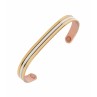 SABONA OF LONDON Magnetic Copper Bangle Classic Gold Duet, the most popular copper bracelet with a 1800 gauss SmCo magnet in each tip